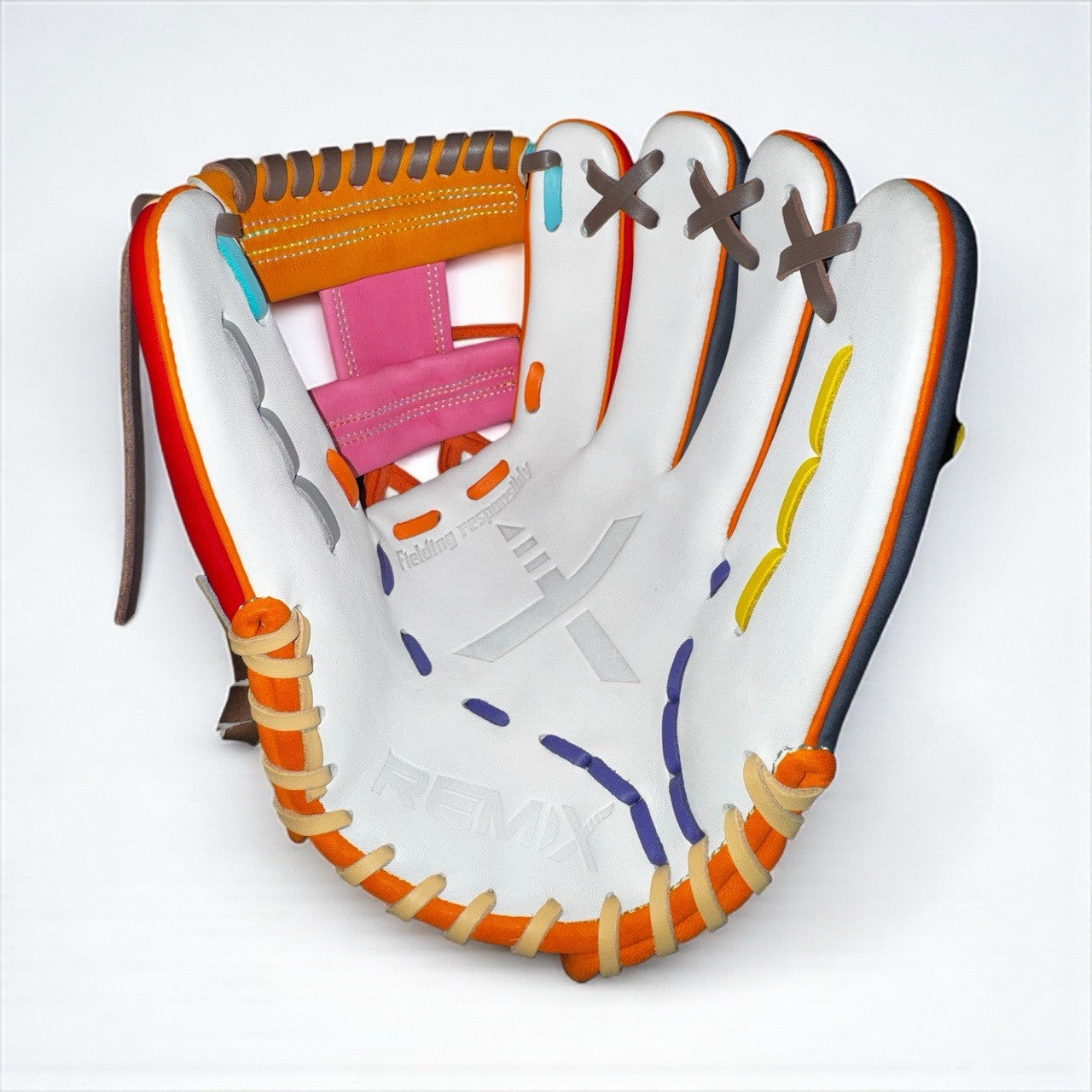 1 Of 1 44 Pro Remix Edition! - RHT Infield Baseball Glove 11.5”. Unique & Rare!.