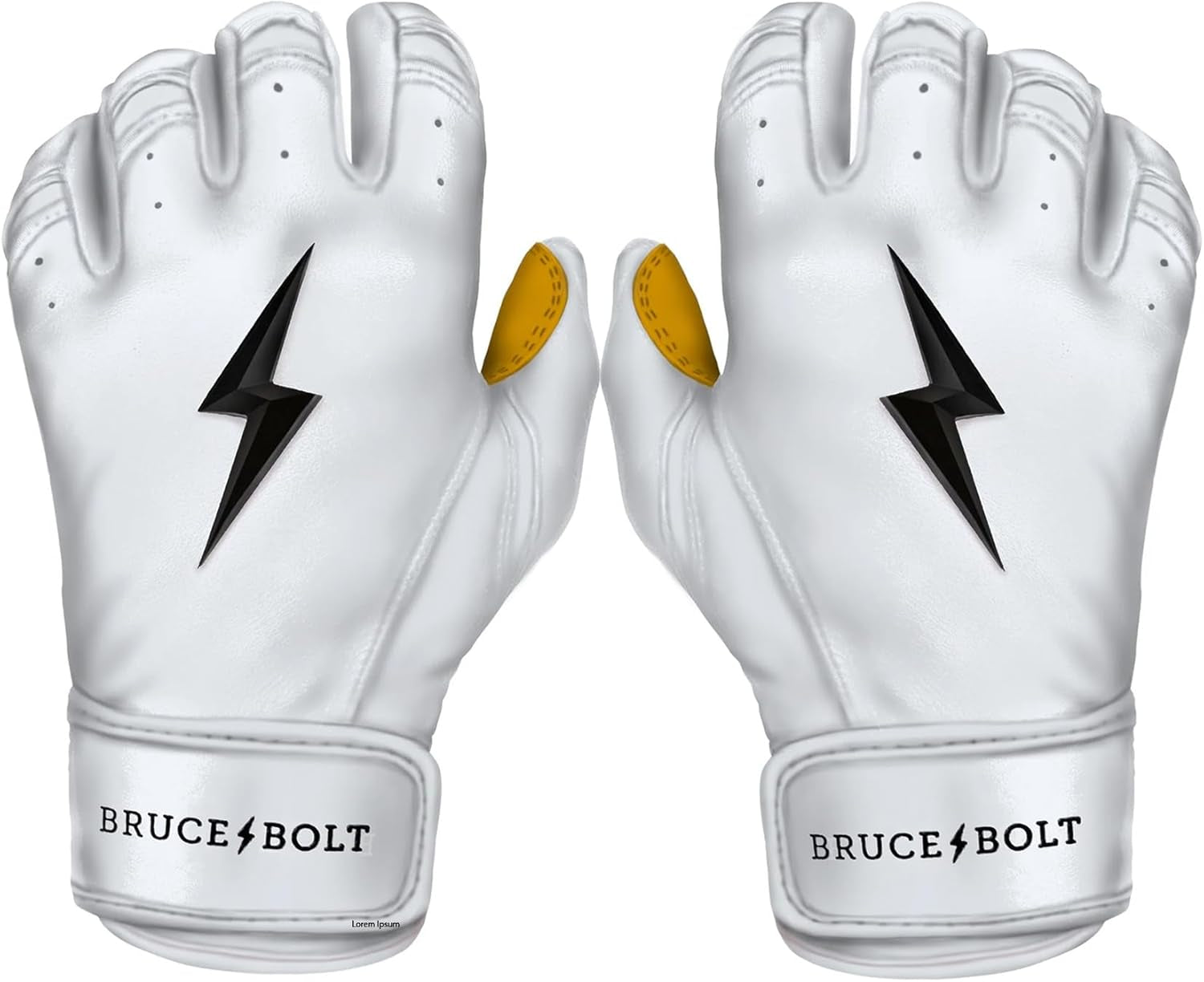 BRUCE BOLT Original Series Short Cuff Batting Gloves - Multiple Colors - Adult & Youth Sizes