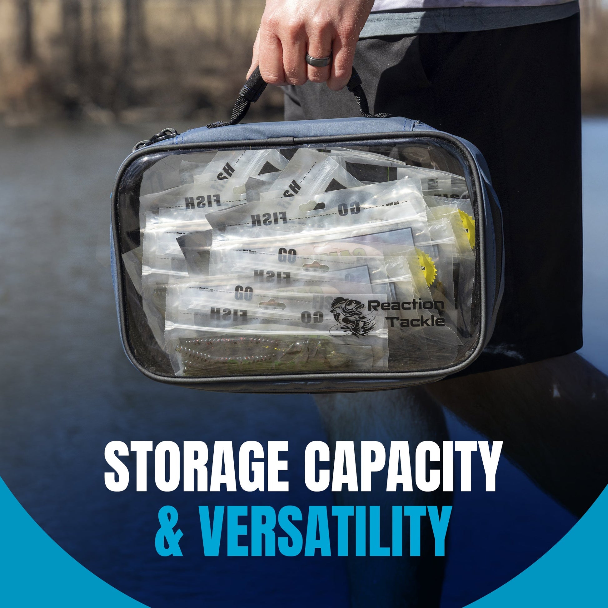 Reaction Tackle Clear Bait Binder and Tackle Storage - New