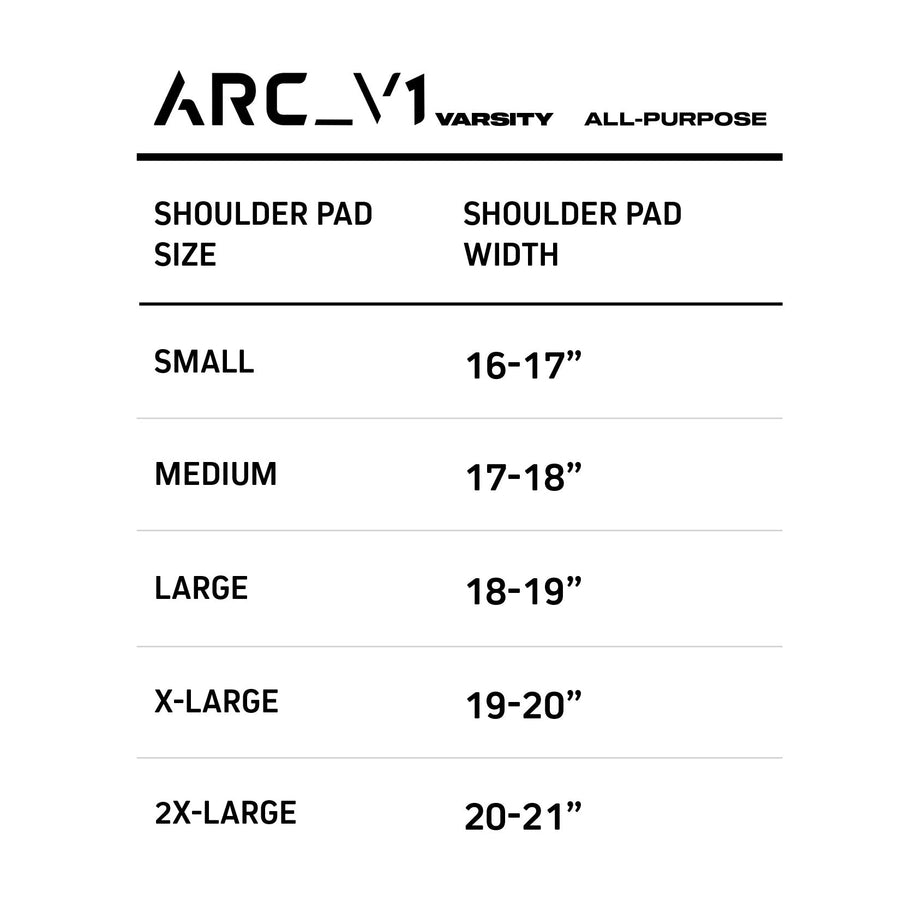 ARC_V1  Varsity Shoulder Pads