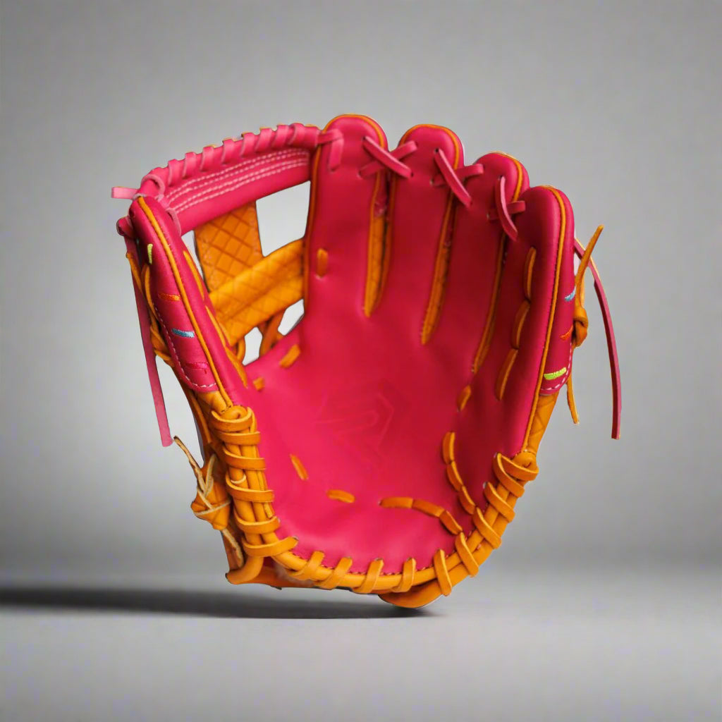Youth Baseball Glove - Ice Cream glove (Strawberry & Sprinkles)