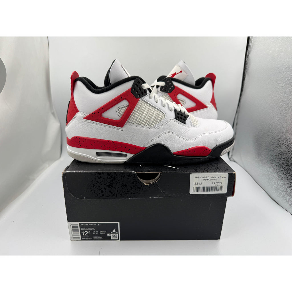 PRE OWNED Jordan 4 Retro Red Cement