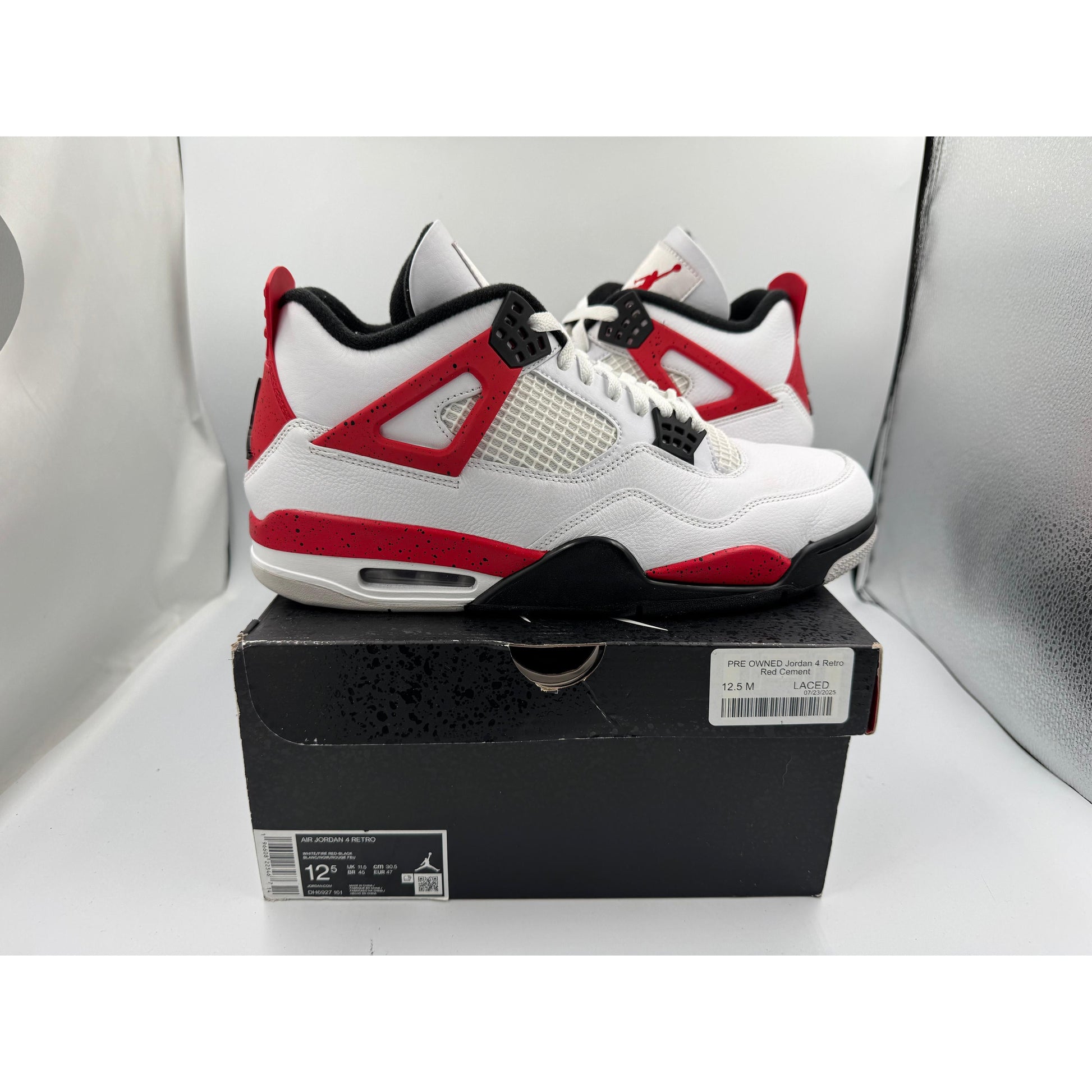 PRE OWNED Jordan 4 Retro Red Cement