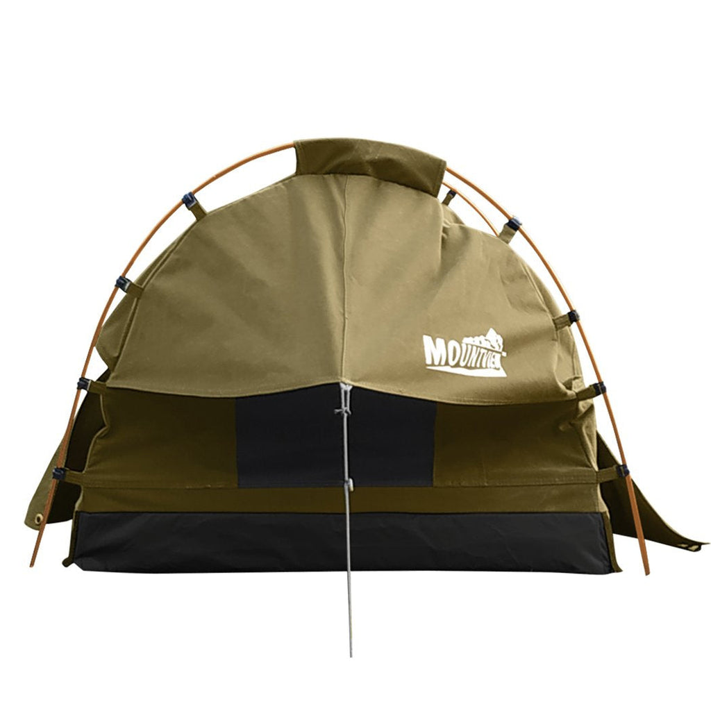 Mountview Double Swag Camping Swags Canvas Dome Tent Free Standing