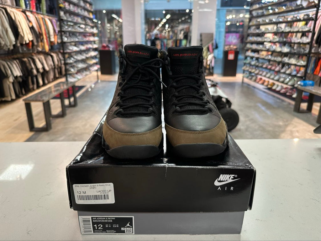 PRE OWNED Jordan 9 Retro Olive (2024)