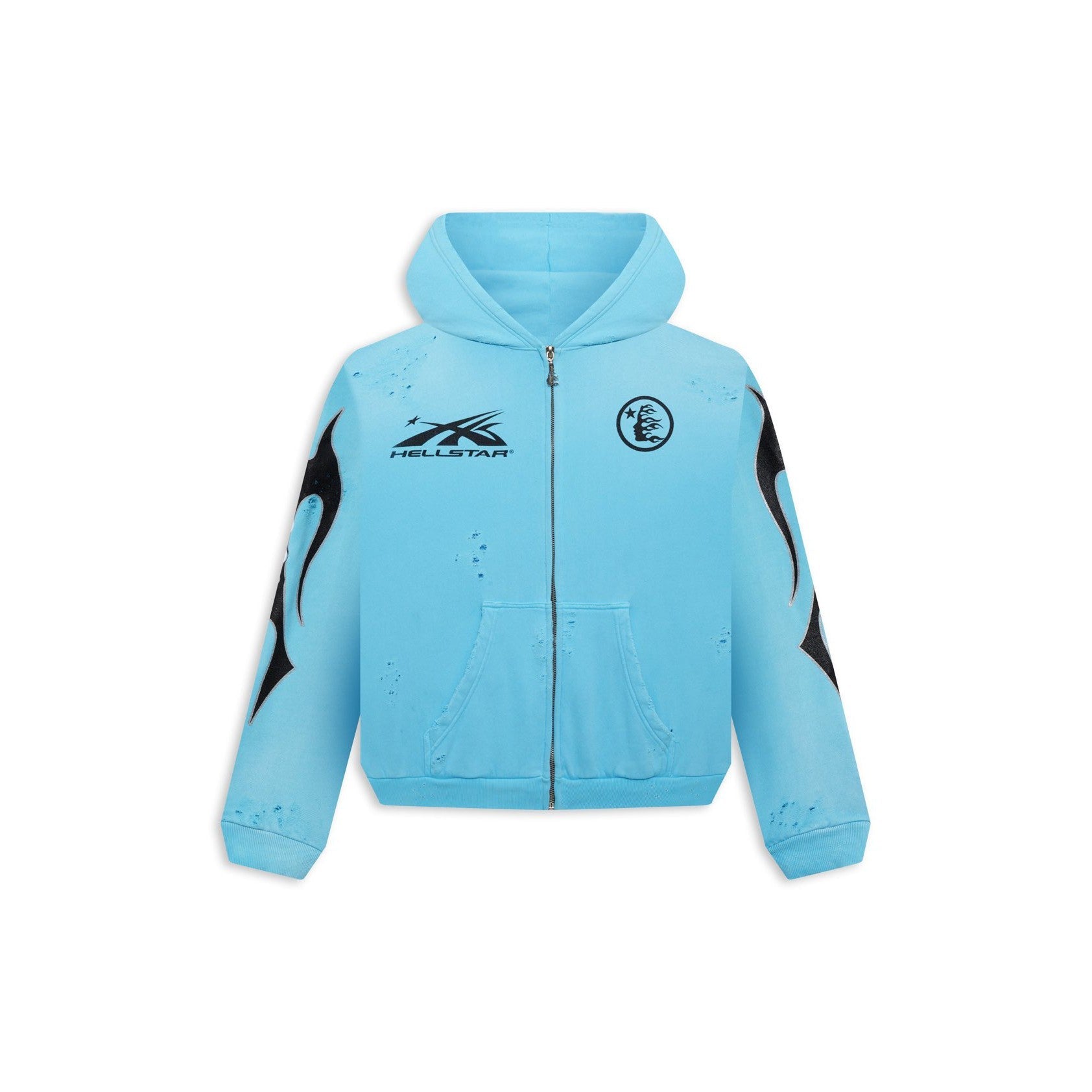 Hellstar Studios Zip Hoodie Blue