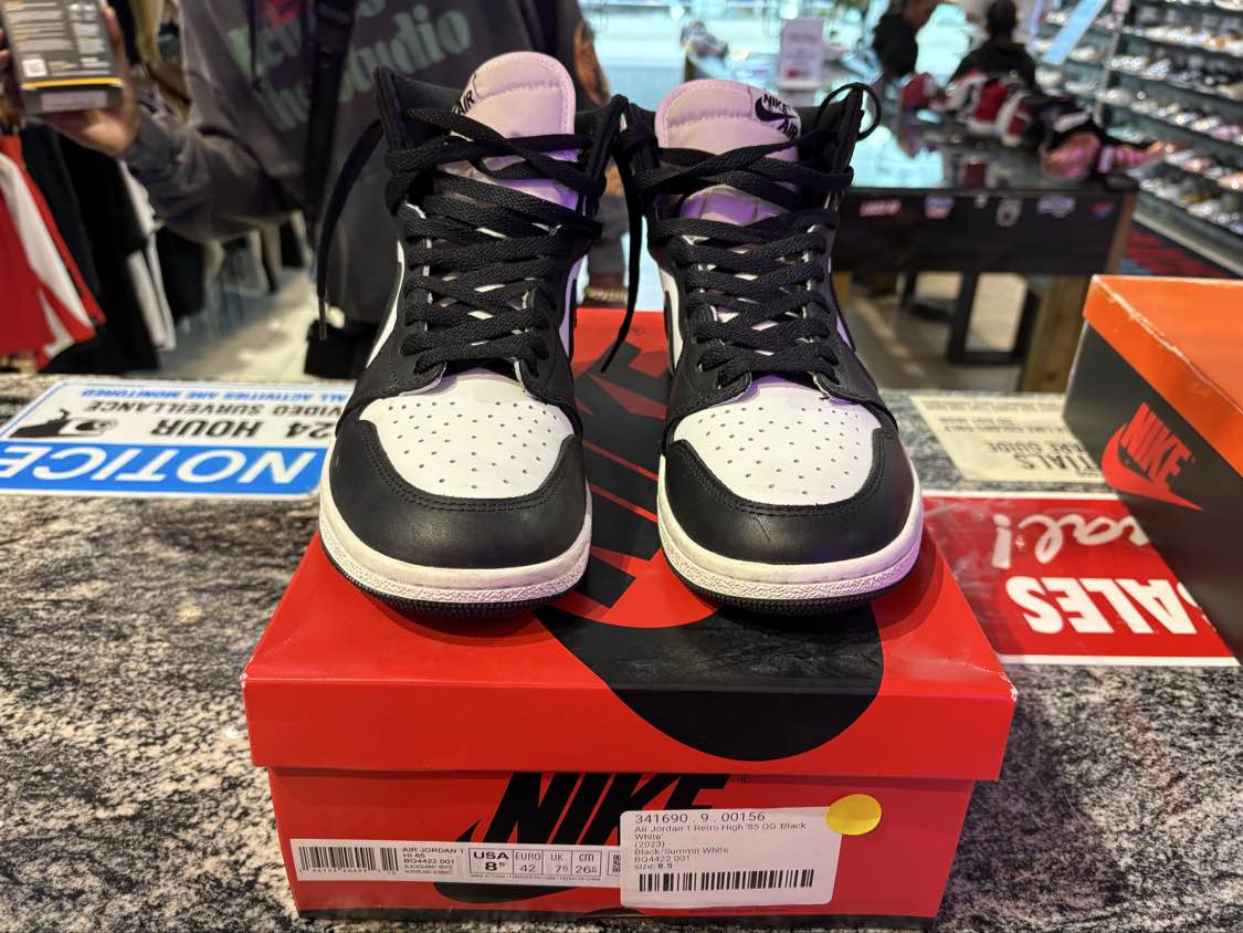 PRE OWNED Jordan 1 Retro High '85 Black White (2023)