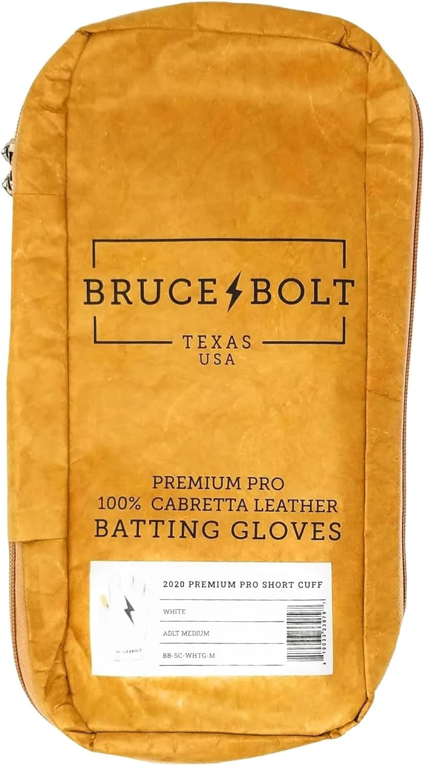 BRUCE BOLT Original Series Short Cuff Batting Gloves - Multiple Colors - Adult & Youth Sizes