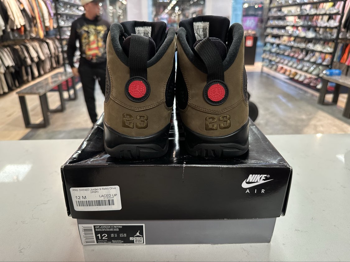 PRE OWNED Jordan 9 Retro Olive (2024)