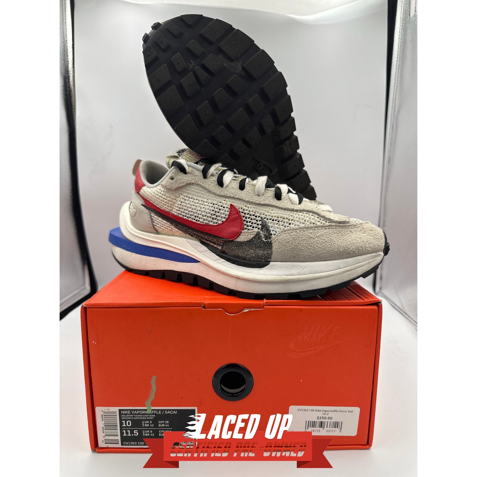 PRE OWNED Nike Vaporwaffle sacai Sport Fuchsia Game Royal