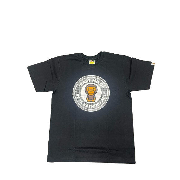 BAPE tee, Baby Milo Busy Works black