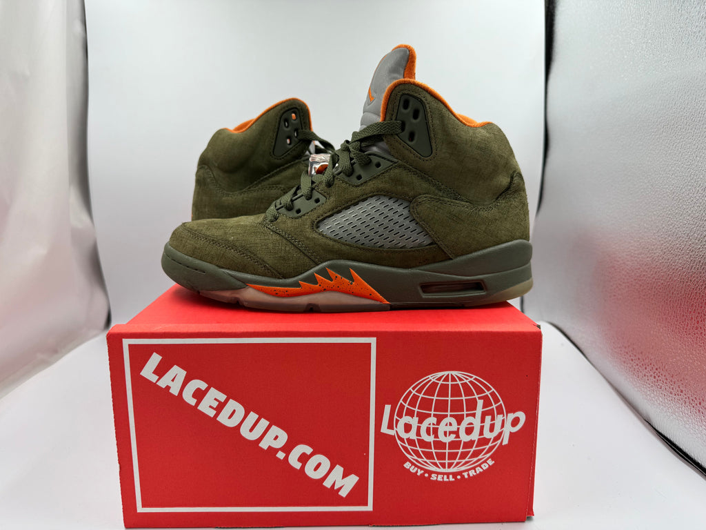 PRE OWNED Jordan 5 Retro Olive (2024) No Box