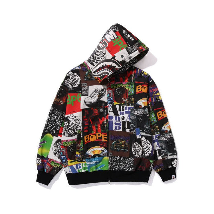 BAPE Album Monogram Shark Hoodie