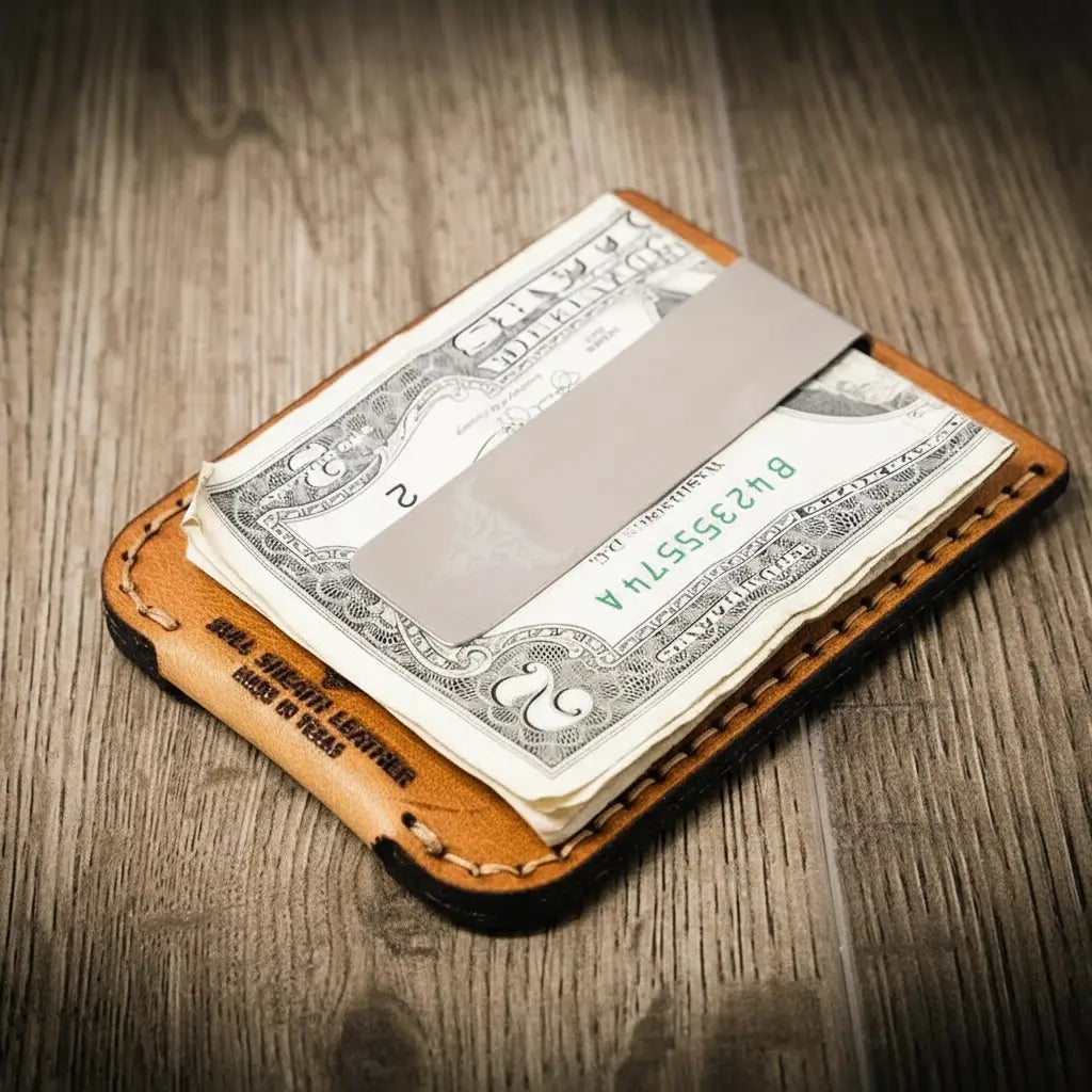 The Keller Money Clip - Saddle Tan