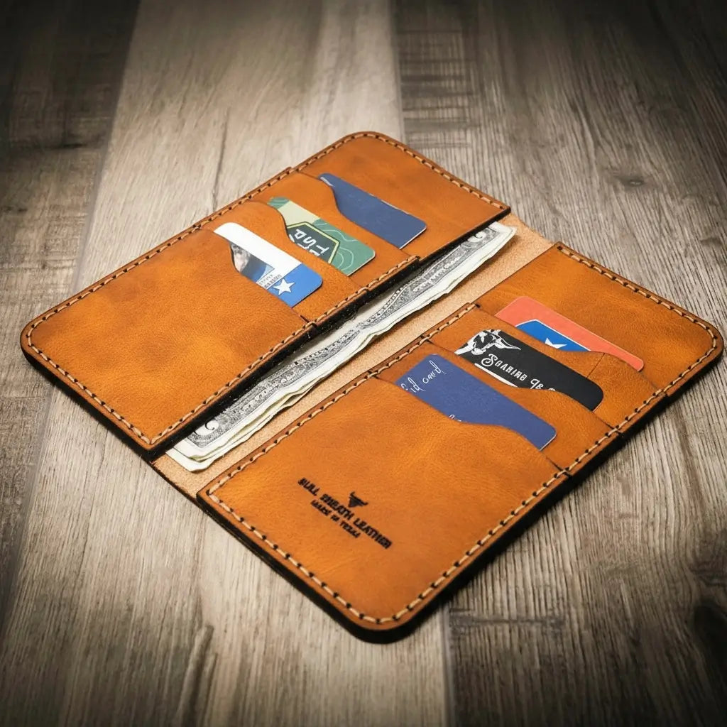 Western Long Wallet - Chestnut Brown