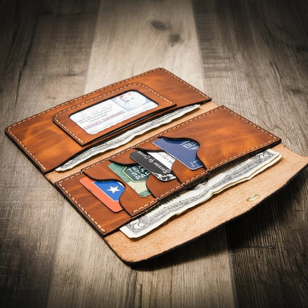 Sugar Land Clutch Wallet - Chestnut Brown