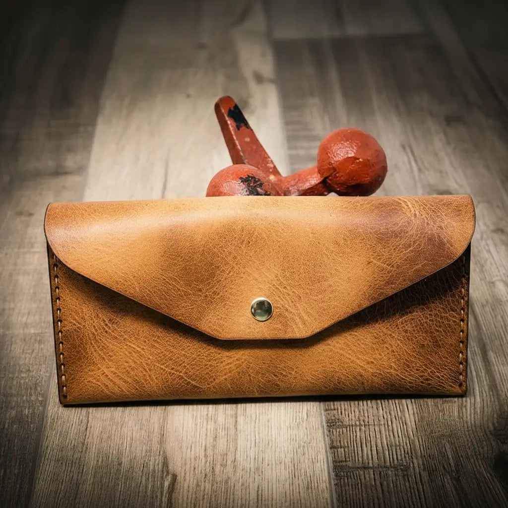 Sugar Land Clutch Wallet - Saddle Tan