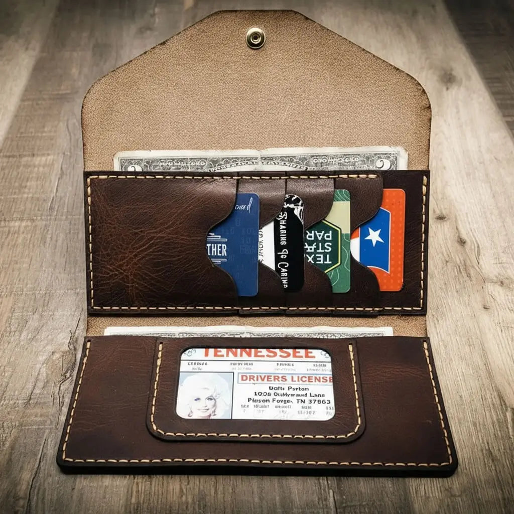 Sugar Land Clutch Wallet - Walnut