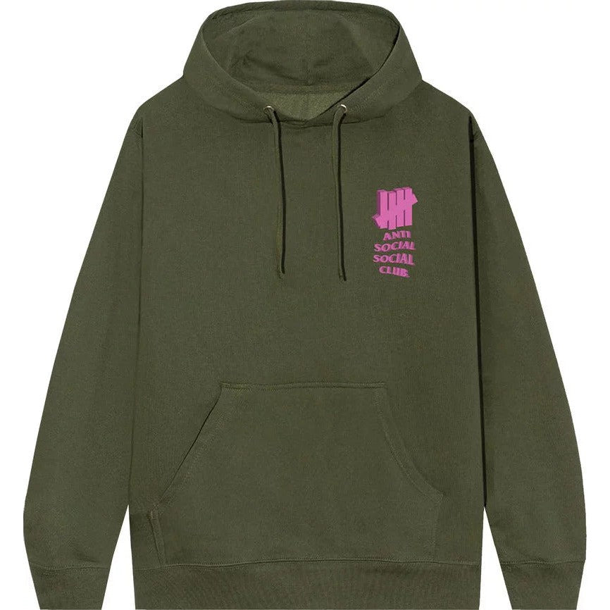 Anti Social Social Club 1st And La Brea Hoodie 'Army Heather'
