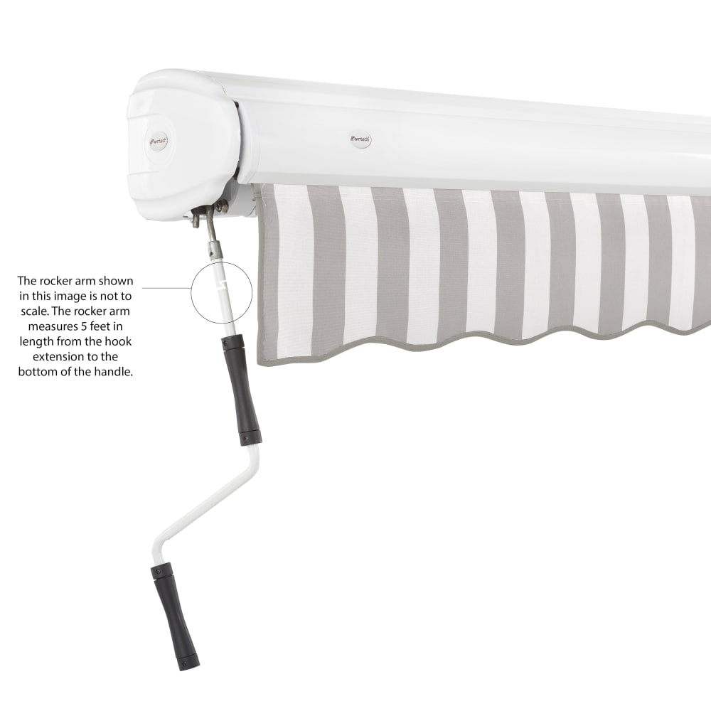 [10X10FT] Awntech Key West Premium Manual Outdoor Retractable Awning [FCM10-SBY] (SAK57132)
