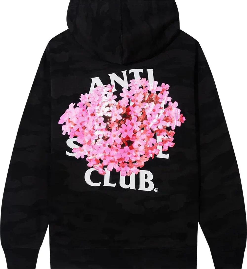 Anti Social Social Club All Rise Hoodie 'Black Camo'