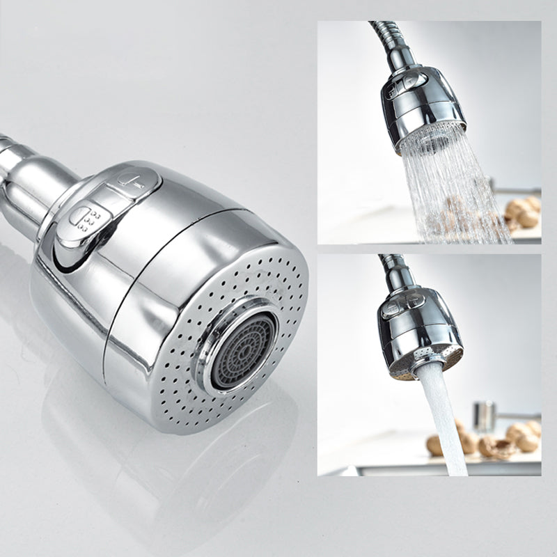 FRAP Silver Double Handle Faucet Kitchen Sink Faucet and Kitchen