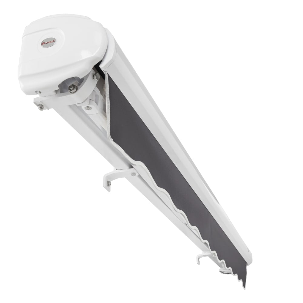[12X10FT] Awntech Key West Premium Manual Outdoor Retractable Awning [FCM12-SBY] (SAK35497)