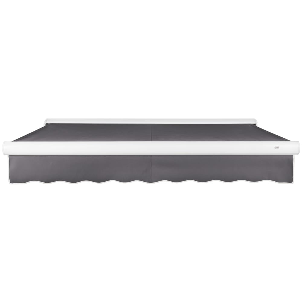 [12X10FT] Awntech Key West Premium Manual Outdoor Retractable Awning [FCM12-SBY] (SAK35497)