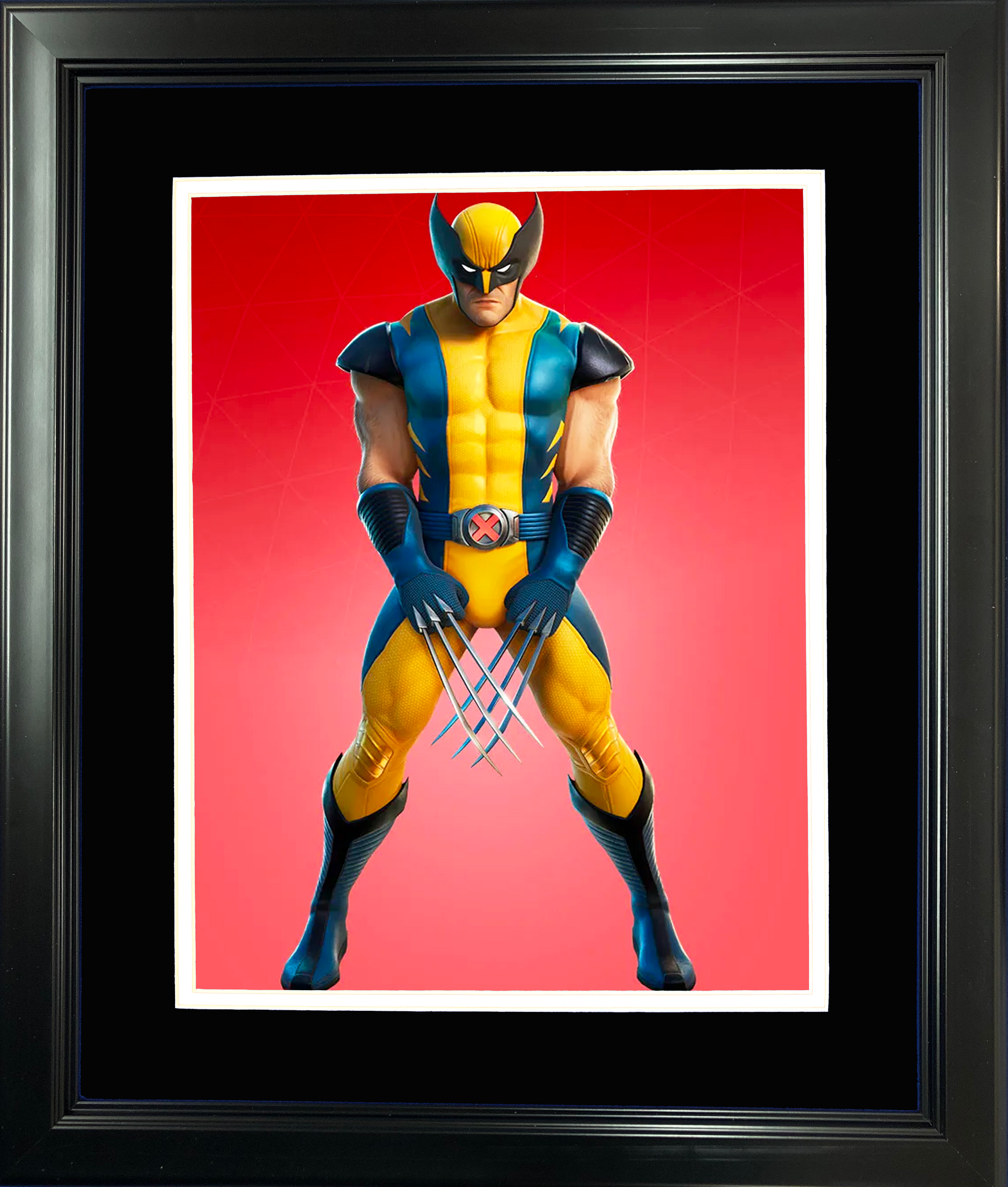 Framed Wolverine Marvel Fortnite Skin 11"x14" Video Game Photo