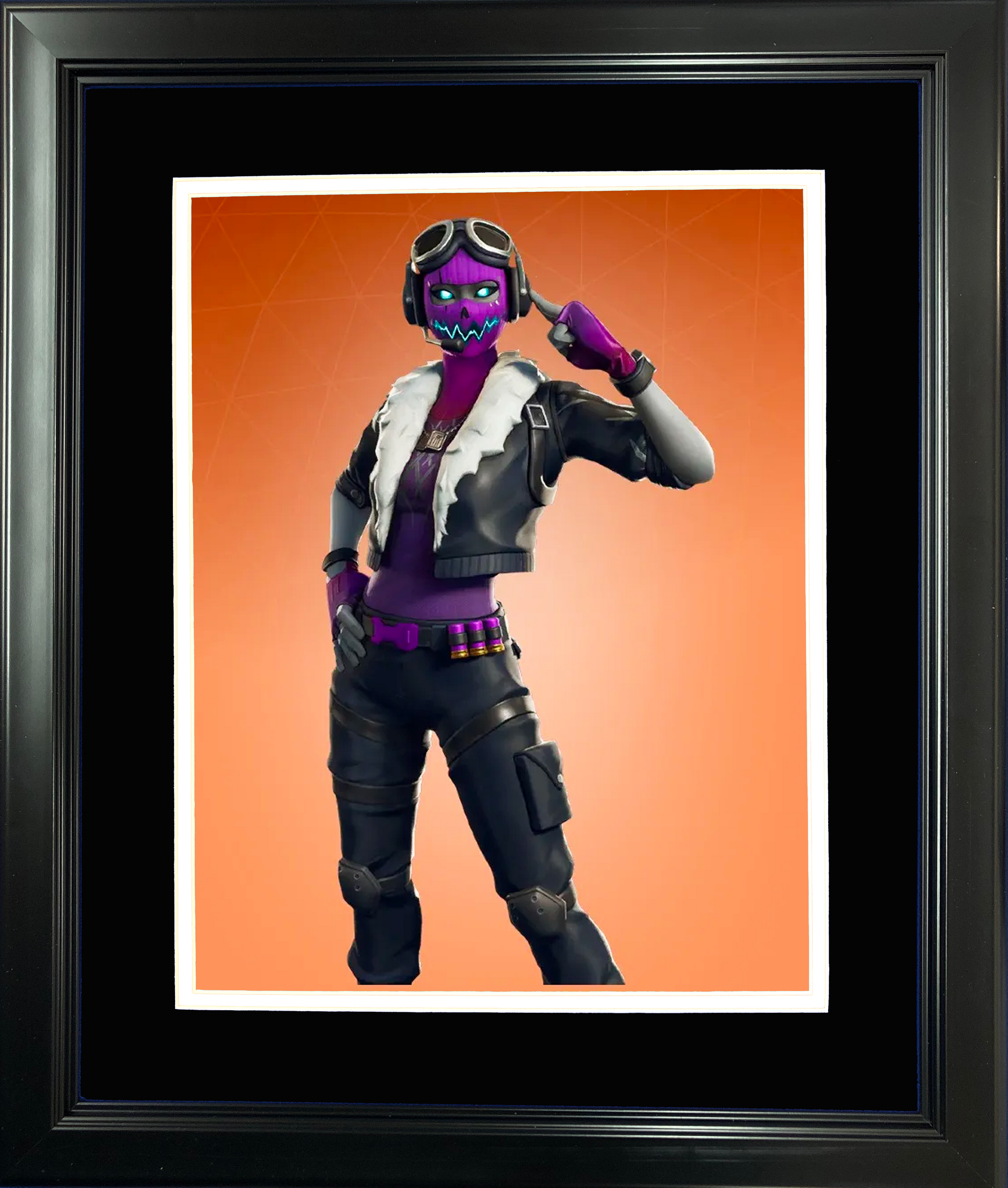 Framed Velocity (Flightmare) Legendary Fortnite Skin 11"x14" Video Game Photo