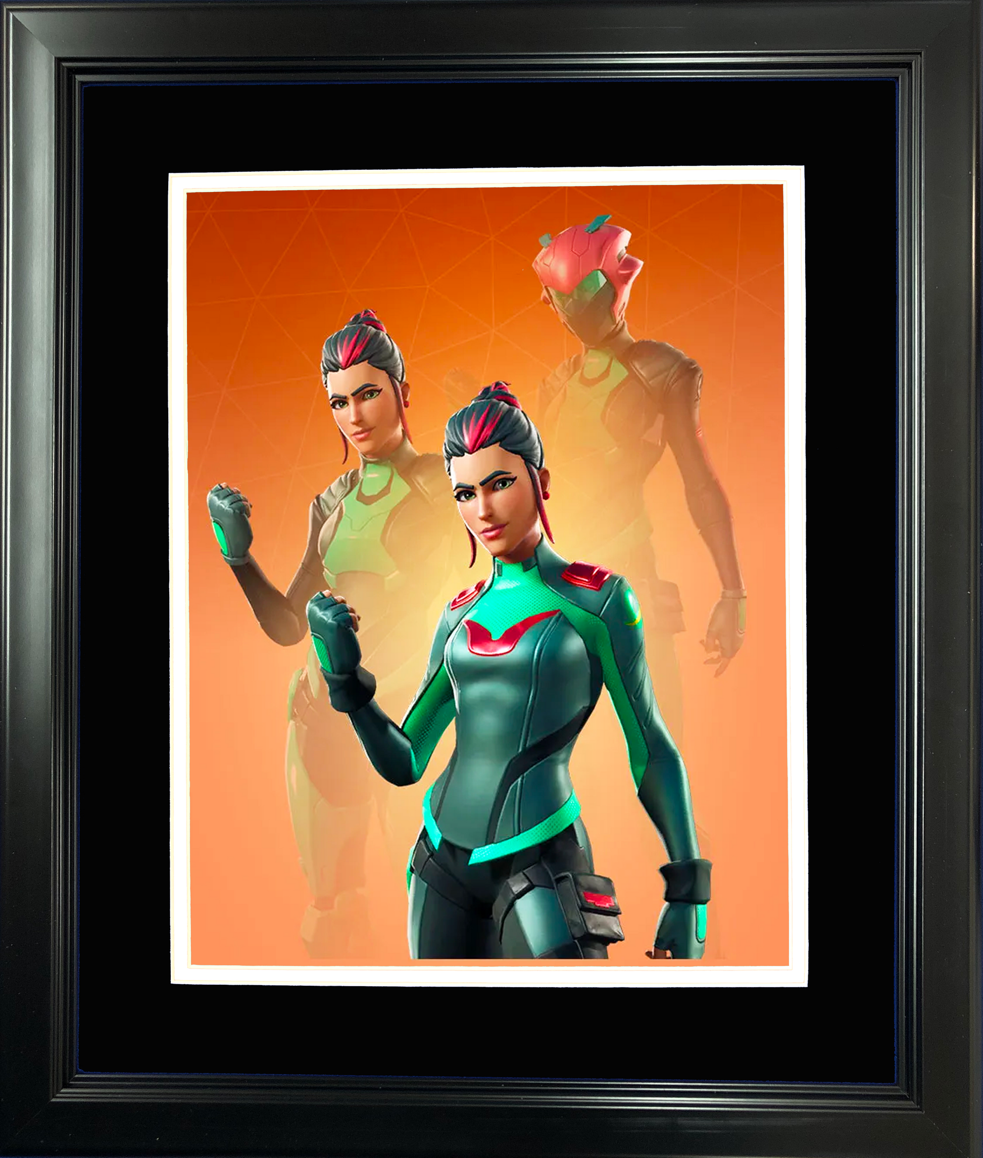 Framed Singularity Legendary Fortnite Skin 11"x14"Video Game Photo