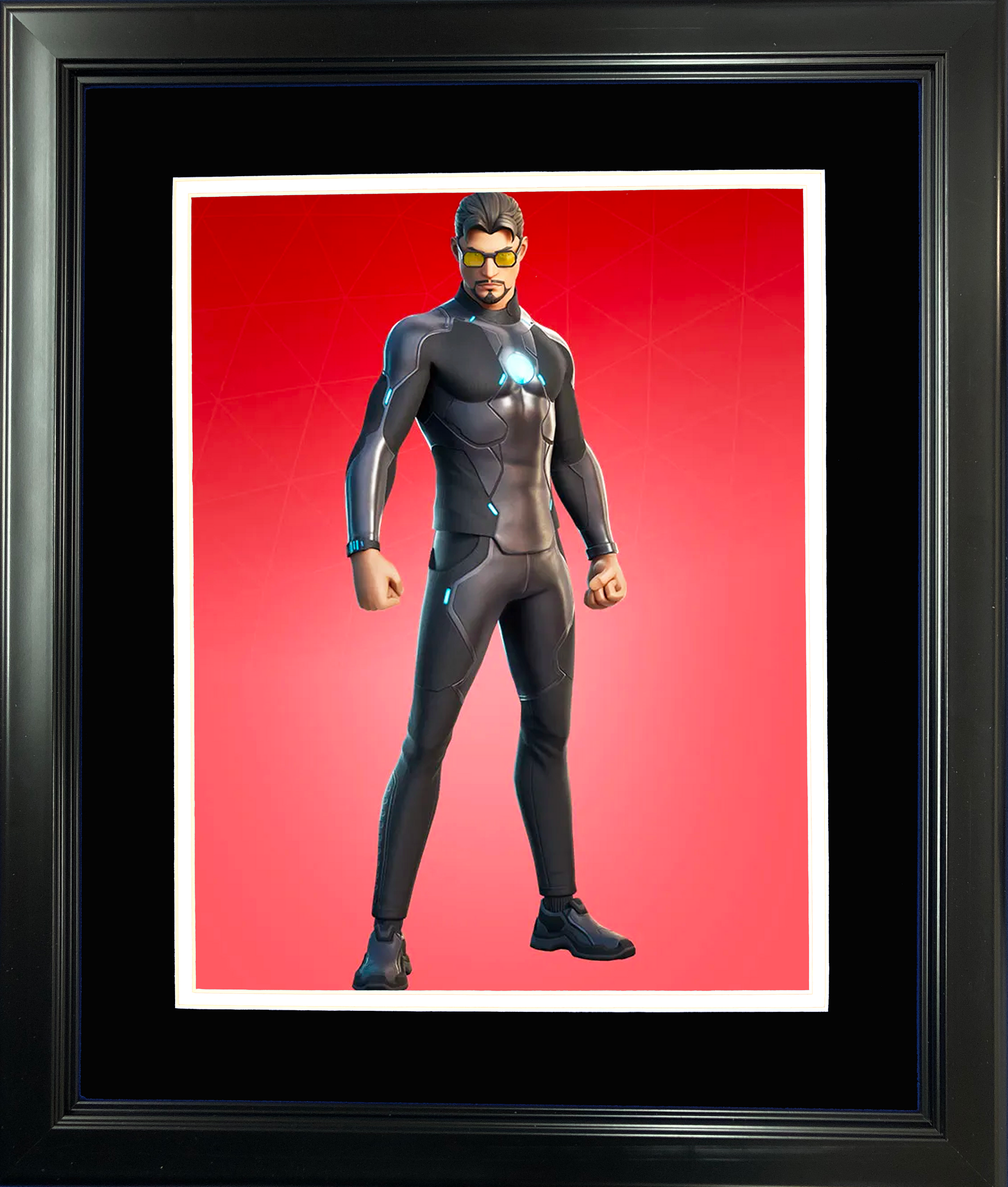 Framed Tony Stark Marvel Fortnite Skin 11"x14" Video Game Photo