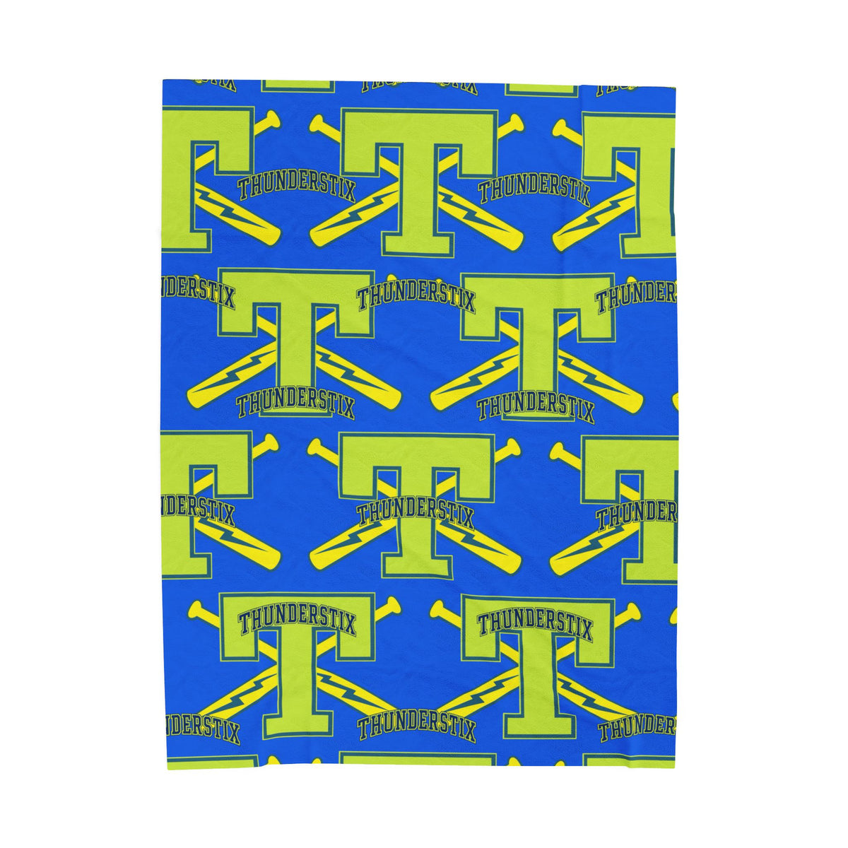 Thunderstix Logo Plush Blanket — Soft Velveteen Team Throw