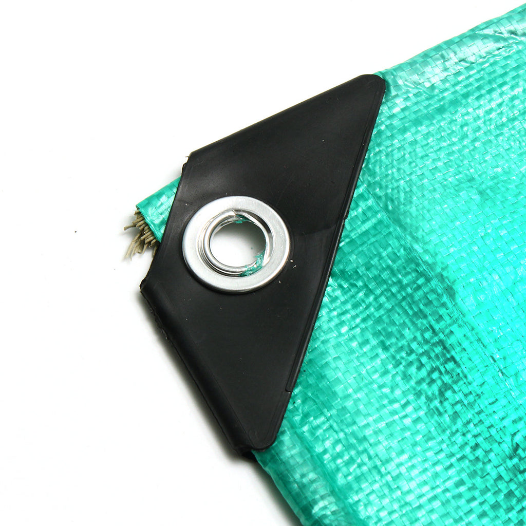 PE 5.4?7.3m/17.7?24ft Outdoor Waterproof Camping Tarpaulin Field Camp Tent Cover Car Cover Canopy