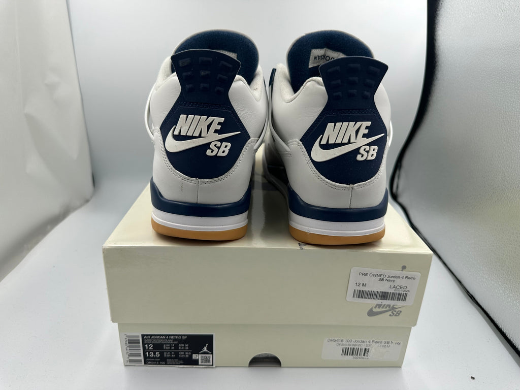 PRE OWNED Jordan 4 Retro SB Navy