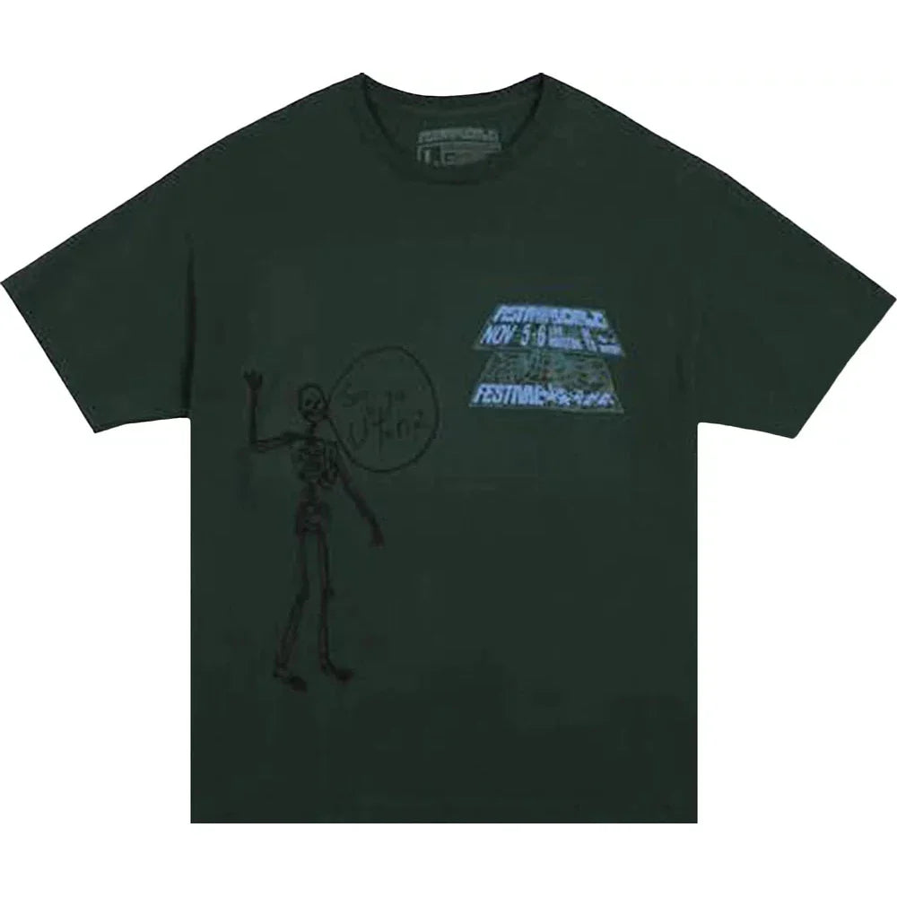 Cactus Jack by Travis Scott Open Your Eyes Tee 'Green'