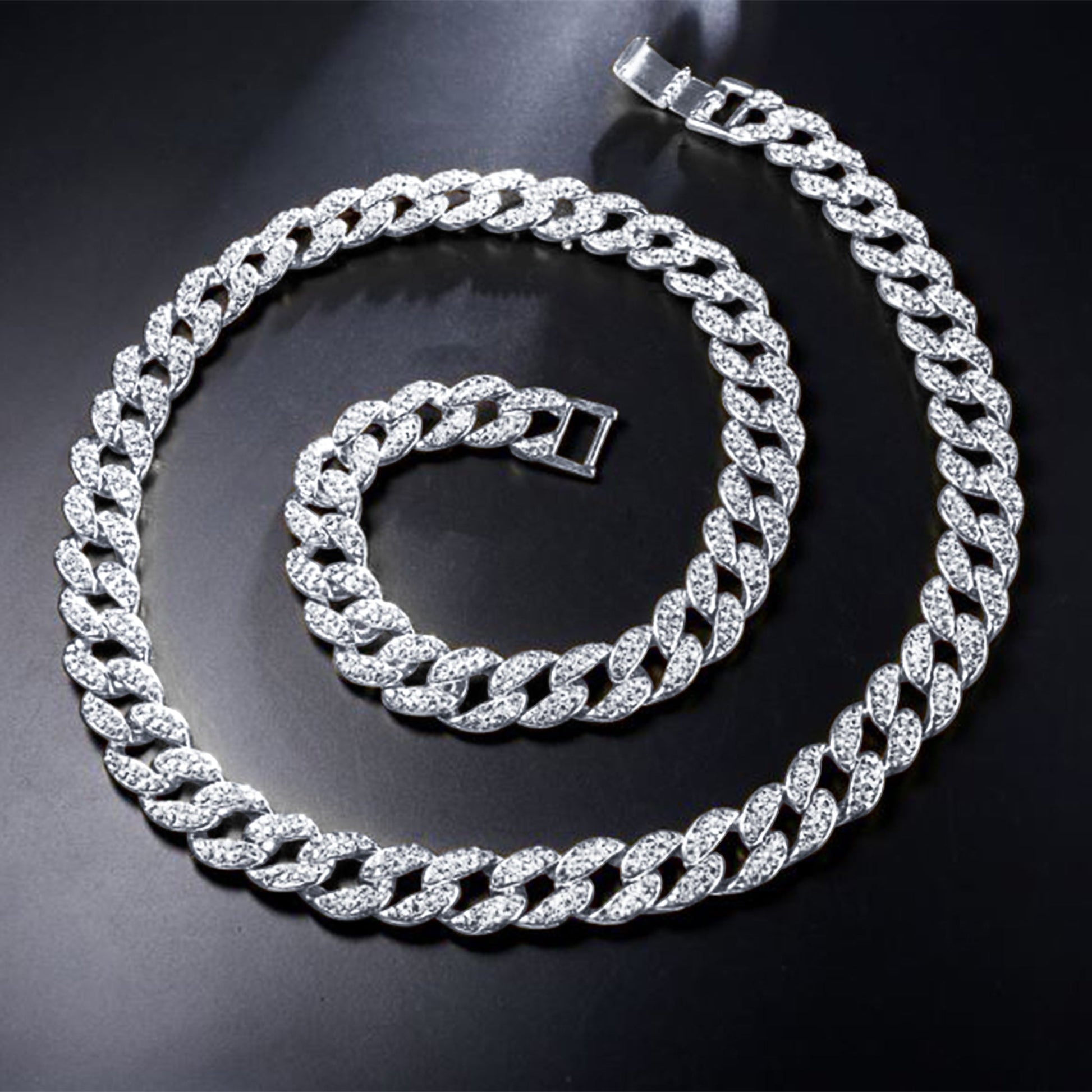 13mm Cuban Link Chain Necklace Collar High Shine Heavy