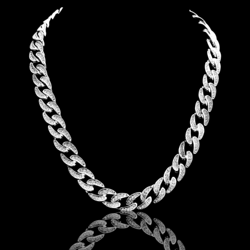 13mm Cuban Link Chain Necklace Collar High Shine Heavy