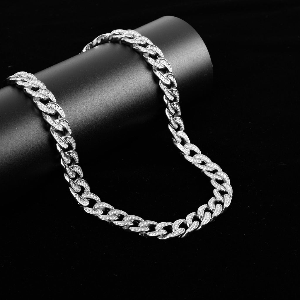 13mm Cuban Link Chain Necklace Collar High Shine Heavy