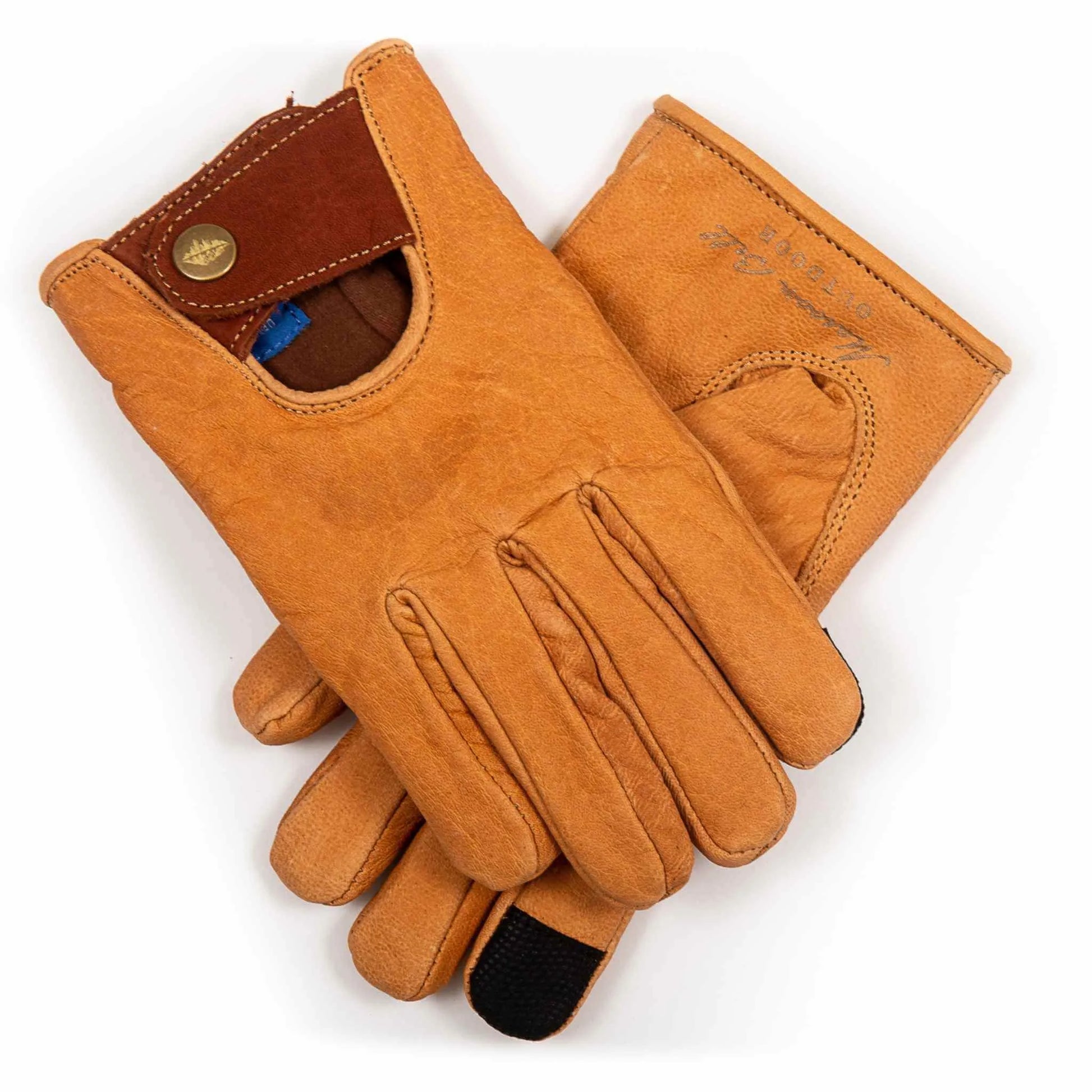 Buffalo Leather Driving Gloves  - Brown