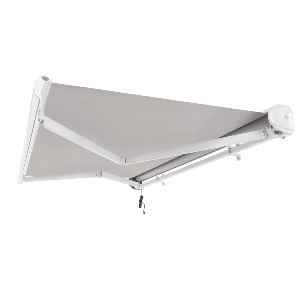 [14X10FT] Awntech Key West Premium Electric Outdoor Motorized Retractable Awning [FCL14/FCR14-SBY] (SAK46935)