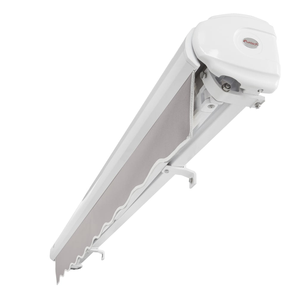 [14X10FT] Awntech Key West Premium Electric Outdoor Motorized Retractable Awning [FCL14/FCR14-SBY] (SAK46935)