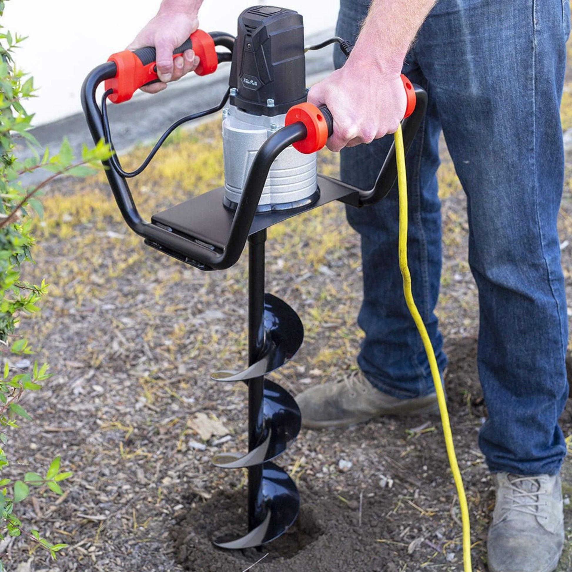 Heavy-Duty 1500W Electric Post Hole Digger Auger With 6" Auger Bit (SAK14785)
