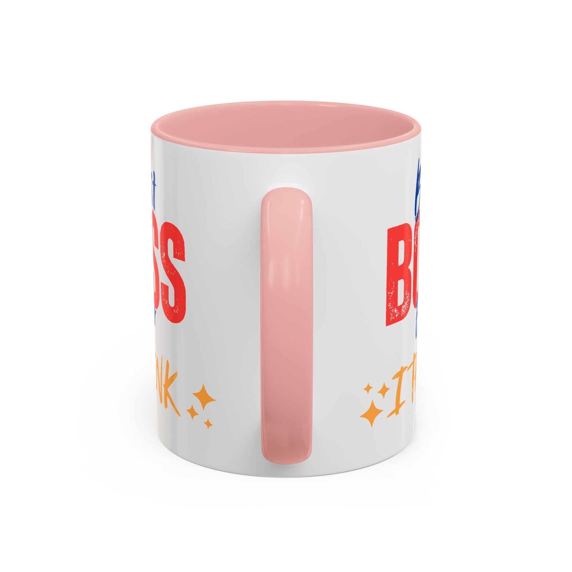 Best Boss Ever Accent Coffee Mug - Perfect Gift for Boss's Day, Office Decor, Motivational Drinkware, Fun Coffee Cup