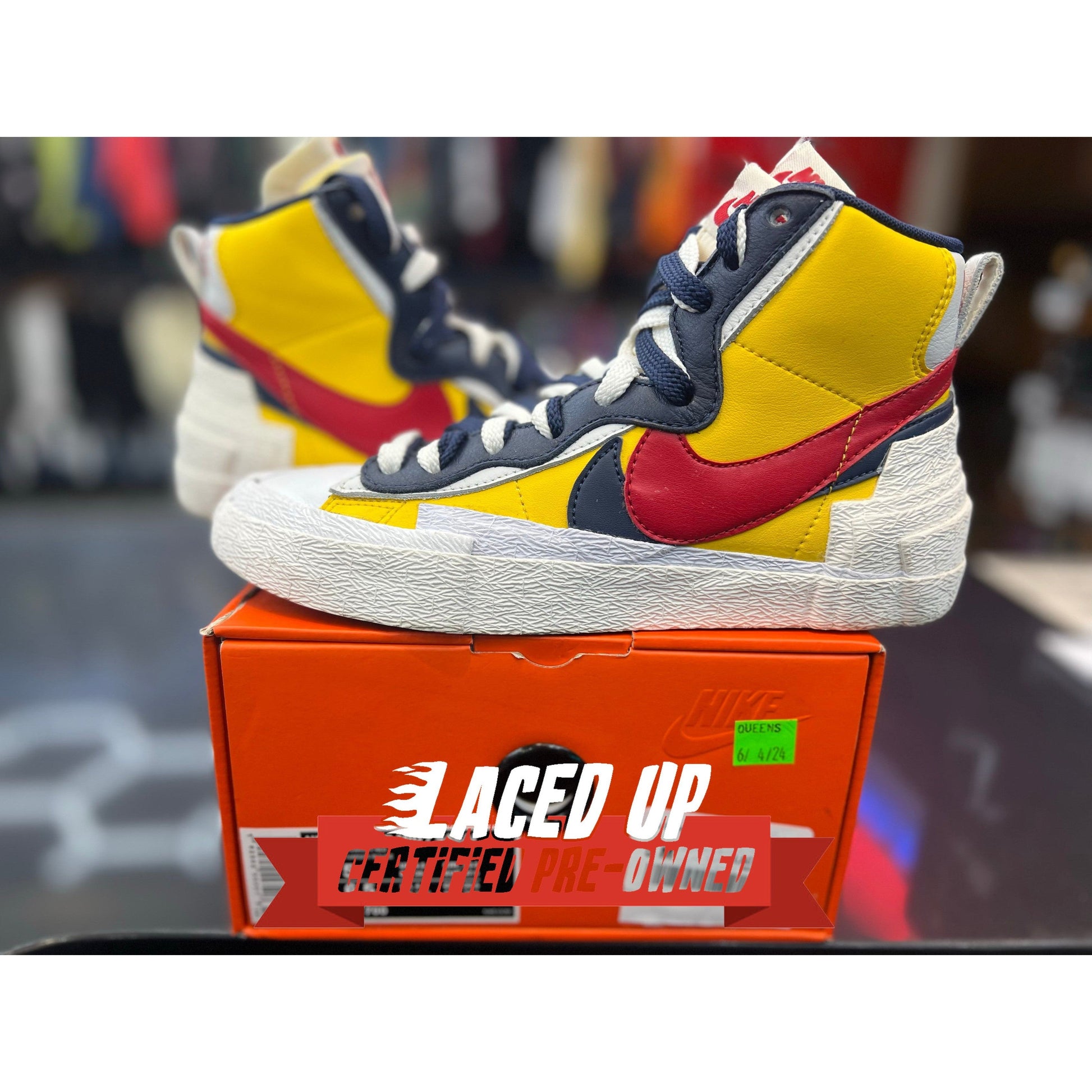 Pre Owned Nike Blazer Mid Sacai Snow Beach