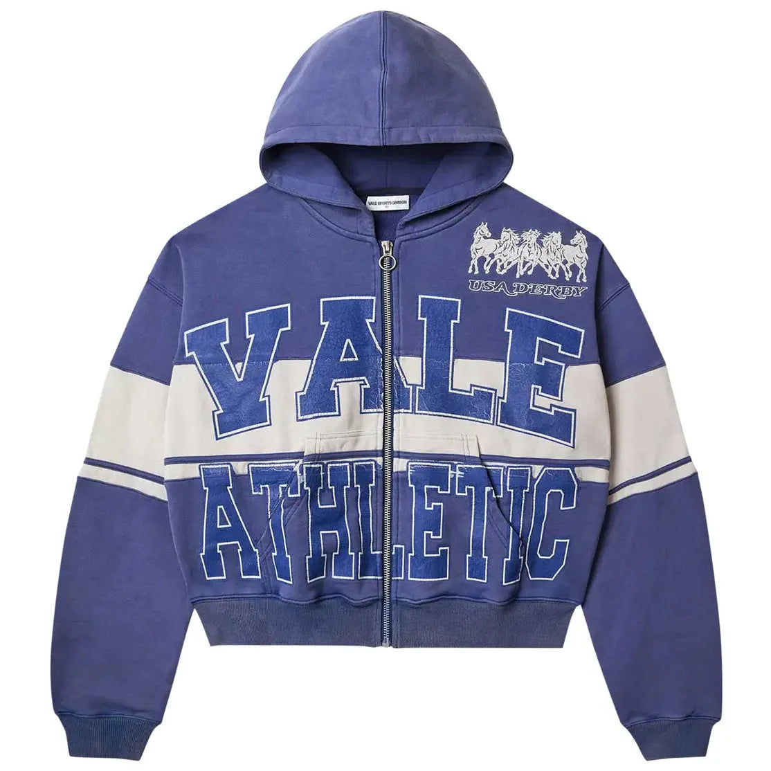 Vale Forever Athletic Zip Up Hoodie 'Blue'