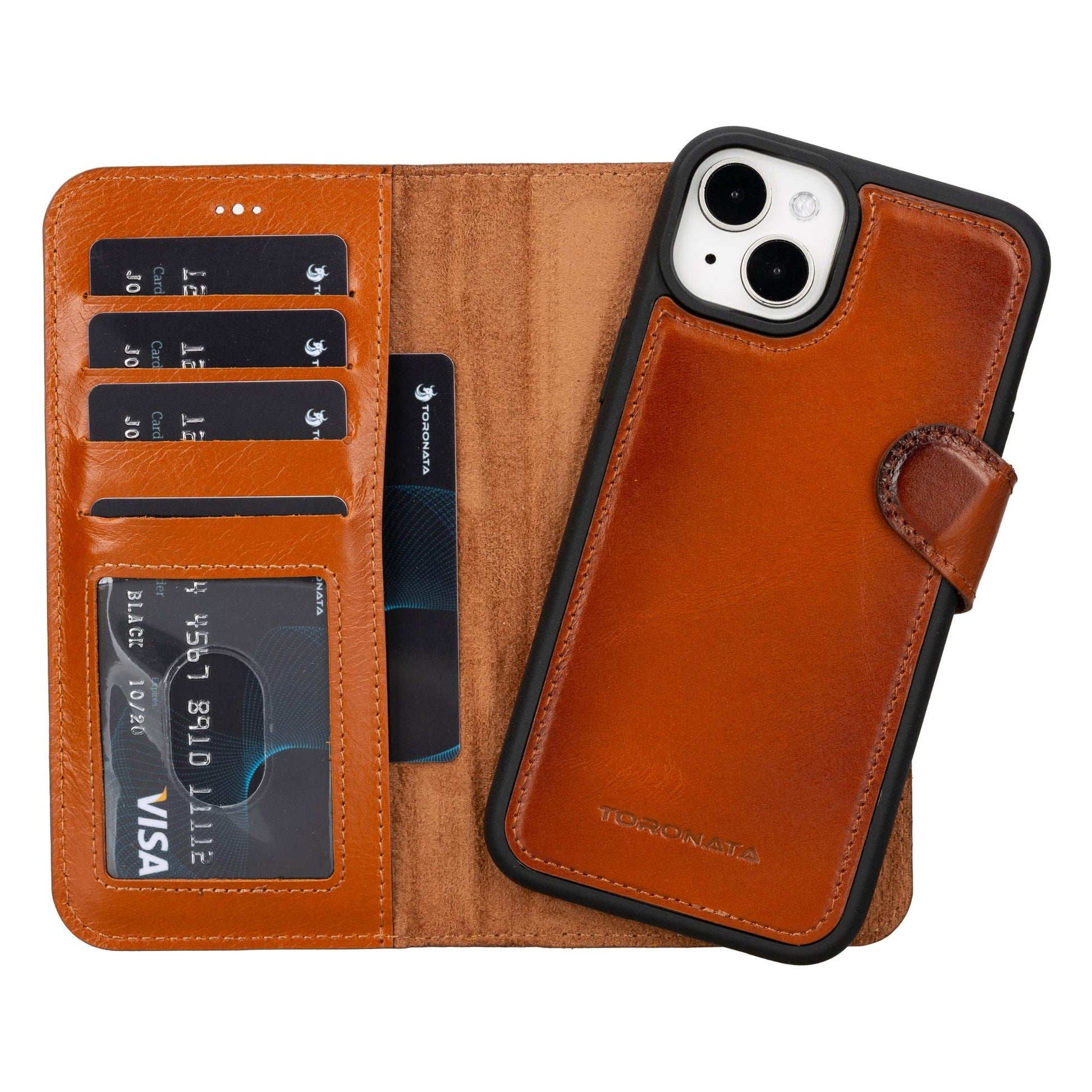 Casper iPhone 14 Series Detachable Leather Wallet Case