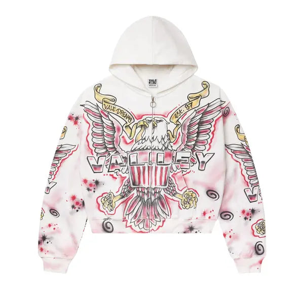 Vale Forever Flag Zip Up 'White'