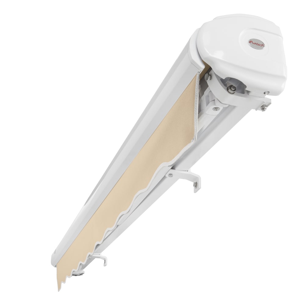 [16X10FT] Awntech Key West Premium Electric Outdoor Motorized Retractable Awning [FCL16/FCR16-SBY] (SAK81742)
