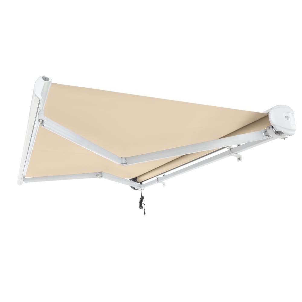 [16X10FT] Awntech Key West Premium Electric Outdoor Motorized Retractable Awning [FCL16/FCR16-SBY] (SAK81742)